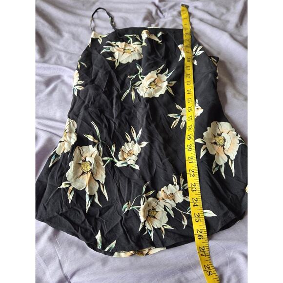 Fifteen Twenty Womens Small Floral Black Tank Top Spaghetti Strap - Picture 7 of 7